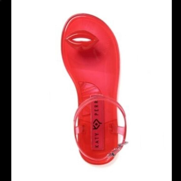 NIB 👄 KATY PERRY THE GELI JELLY LIPS SANDALS - Picture 4 of 8